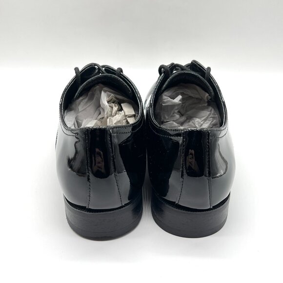 Florsheim Mens Size 7‎ Tuxedo Plain Toe Black Patent Leather Oxfords Dress Shoes - Picture 7 of 12